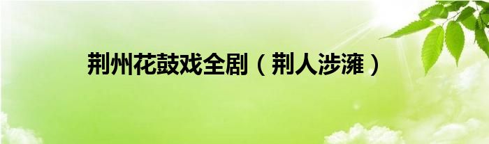 荊州花鼓戲全?。ㄇG人涉澭）