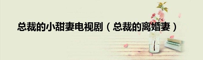 總裁的小甜妻電視?。偛玫碾x婚妻）