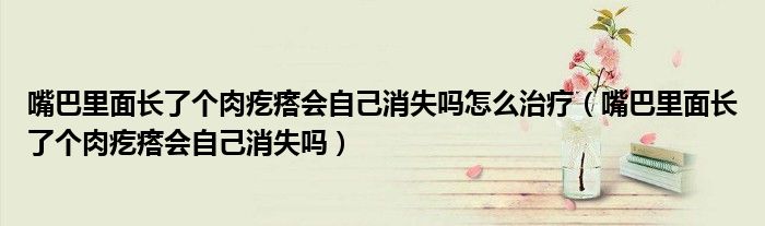 嘴巴里面長(zhǎng)了個(gè)肉疙瘩會(huì)自己消失嗎怎么治療（嘴巴里面長(zhǎng)了個(gè)肉疙瘩會(huì)自己消失嗎）
