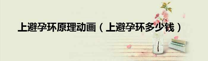 上避孕環(huán)原理動(dòng)畫(huà)(上避孕環(huán)多少錢(qián))