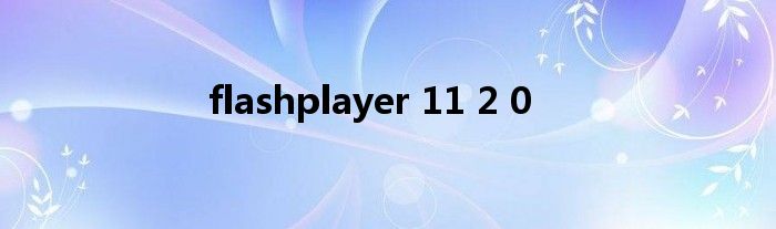 flashplayer 11 2 0