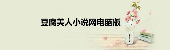豆腐美人小說網(wǎng)電腦版