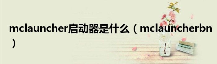 mclauncher啟動(dòng)器是什么（mclauncherbn）