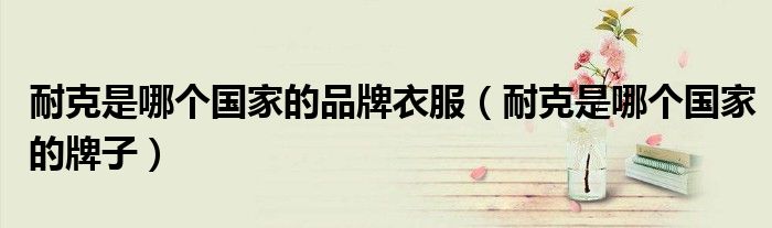 耐克是哪個(gè)國(guó)家的品牌衣服（耐克是哪個(gè)國(guó)家的牌子）