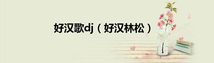 好漢歌dj（好漢林松）