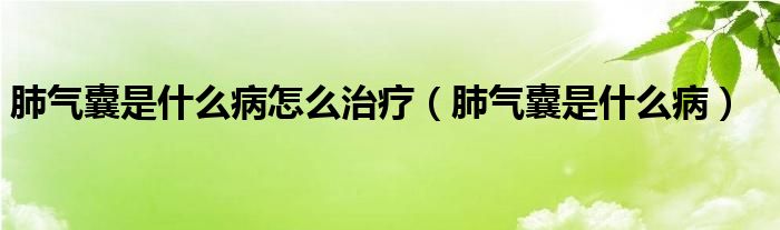 肺氣囊是什么病怎么治療（肺氣囊是什么?。?class='thumb lazy' /></a>
		    <header>
		<h2><a  href=