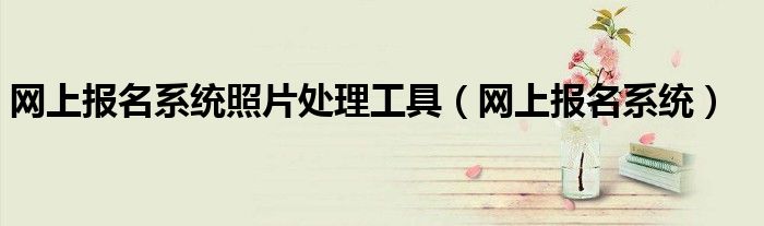 網(wǎng)上報(bào)名系統(tǒng)照片處理工具（網(wǎng)上報(bào)名系統(tǒng)）