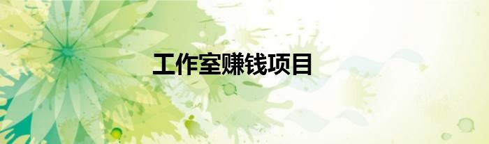 工作室賺錢項目