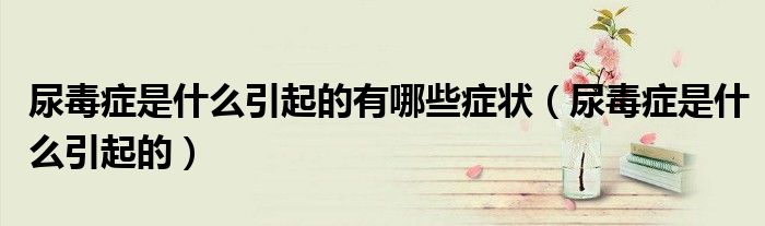 尿毒癥是什么引起的有哪些癥狀（尿毒癥是什么引起的）