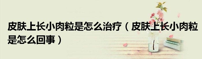 皮膚上長小肉粒是怎么治療（皮膚上長小肉粒是怎么回事）