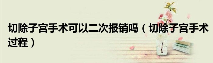 切除子宮手術(shù)可以二次報(bào)銷嗎（切除子宮手術(shù)過程）