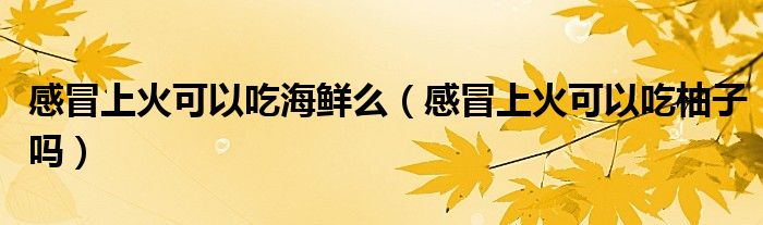 感冒上火可以吃海鮮么（感冒上火可以吃柚子嗎）