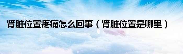 腎臟位置疼痛怎么回事（腎臟位置是哪里）