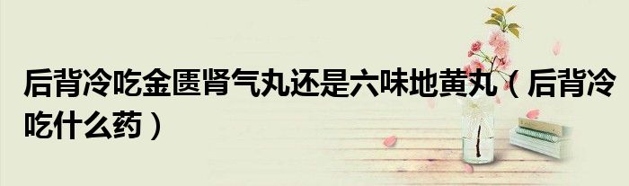 后背冷吃金匱腎氣丸還是六味地黃丸（后背冷吃什么藥）
