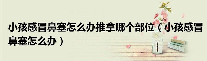 小孩感冒鼻塞怎么辦推拿哪個(gè)部位（小孩感冒鼻塞怎么辦）