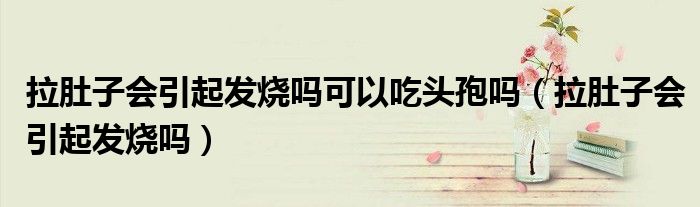 拉肚子會(huì)引起發(fā)燒嗎可以吃頭孢嗎（拉肚子會(huì)引起發(fā)燒嗎）