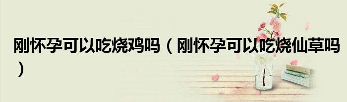 剛懷孕可以吃燒雞嗎（剛懷孕可以吃燒仙草嗎）