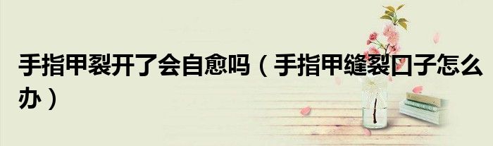 手指甲裂開(kāi)了會(huì)自愈嗎（手指甲縫裂口子怎么辦）