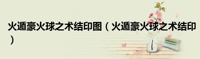 火遁豪火球之術(shù)結(jié)印圖（火遁豪火球之術(shù)結(jié)?。?class='thumb lazy' /></a>
		    <header>
		<h2><a  href=