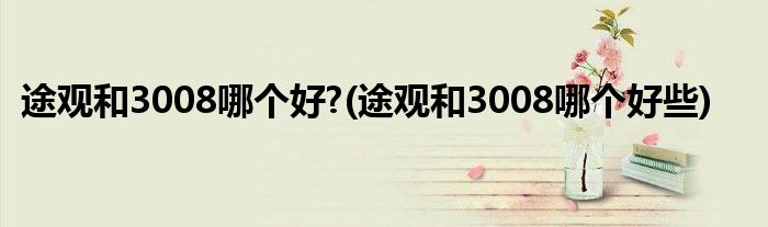 途觀和3008哪個(gè)好?(途觀和3008哪個(gè)好些)