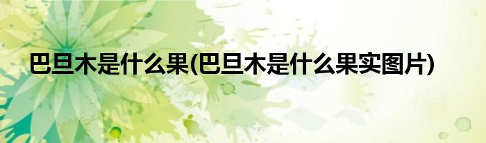巴旦木是什么果(巴旦木是什么果實圖片)