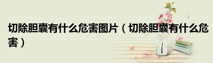 切除膽囊有什么危害圖片（切除膽囊有什么危害）