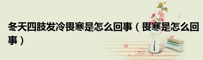 冬天四肢發(fā)冷畏寒是怎么回事（畏寒是怎么回事）