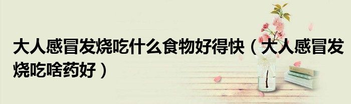 大人感冒發(fā)燒吃什么食物好得快（大人感冒發(fā)燒吃啥藥好）