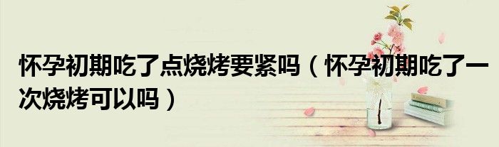 懷孕初期吃了點(diǎn)燒烤要緊嗎（懷孕初期吃了一次燒烤可以嗎）