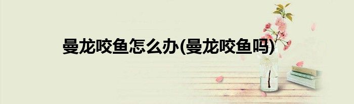 曼龍咬魚怎么辦(曼龍咬魚嗎)