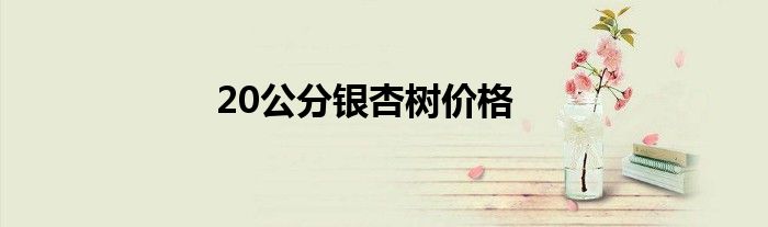 20公分銀杏樹價格