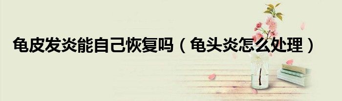 龜皮發(fā)炎能自己恢復(fù)嗎（龜頭炎怎么處理）