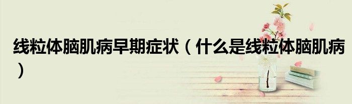 線粒體腦肌病早期癥狀（什么是線粒體腦肌?。?class='thumb lazy' /></a>
		    <header>
		<h2><a  href=