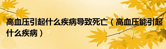 高血壓引起什么疾病導(dǎo)致死亡（高血壓能引起什么疾?。?class='thumb lazy' /></a>
		    <header>
		<h2><a  href=