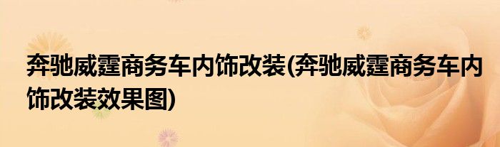 奔馳威霆商務(wù)車內(nèi)飾改裝(奔馳威霆商務(wù)車內(nèi)飾改裝效果圖)