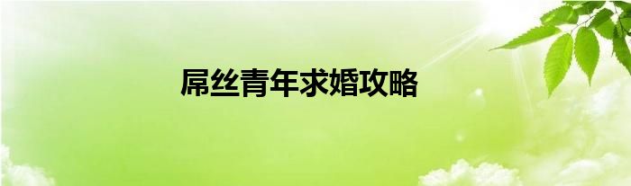 屌絲青年求婚攻略