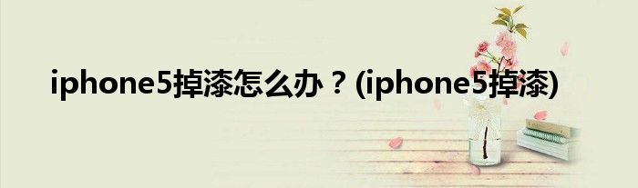 iphone5掉漆怎么辦？(iphone5掉漆)